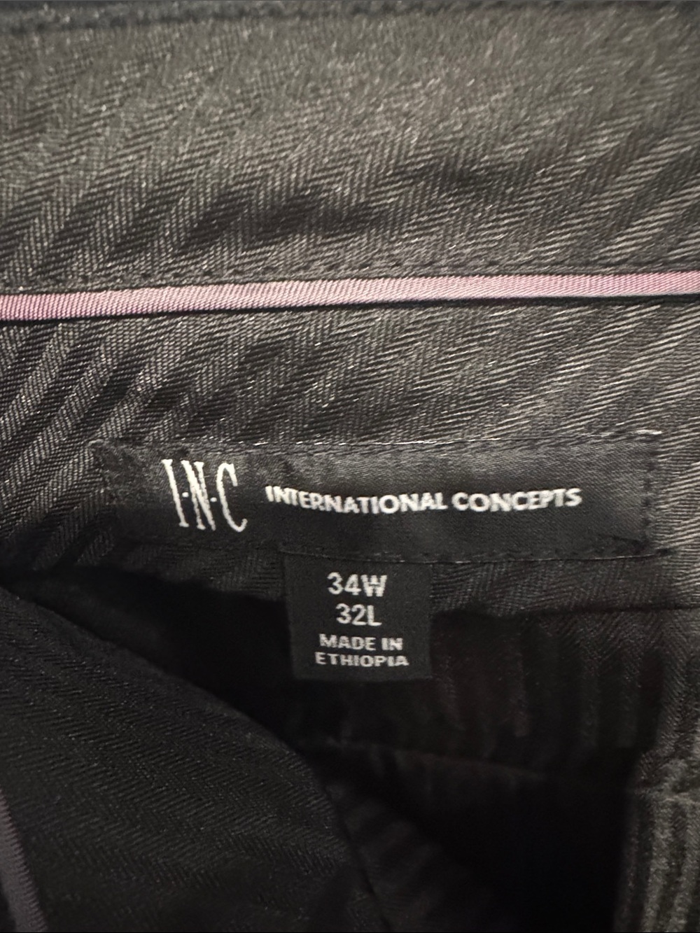 INC International Concepts Black Trousers